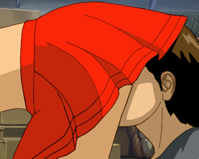 C: Alan licking the paint from Kat's labia