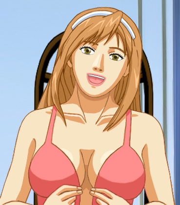 Always-happy Amy in a skimpy top