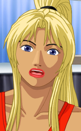 Heather, looking serious